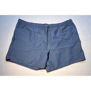 Men's Navy Blue Drawstring Swim Shorts